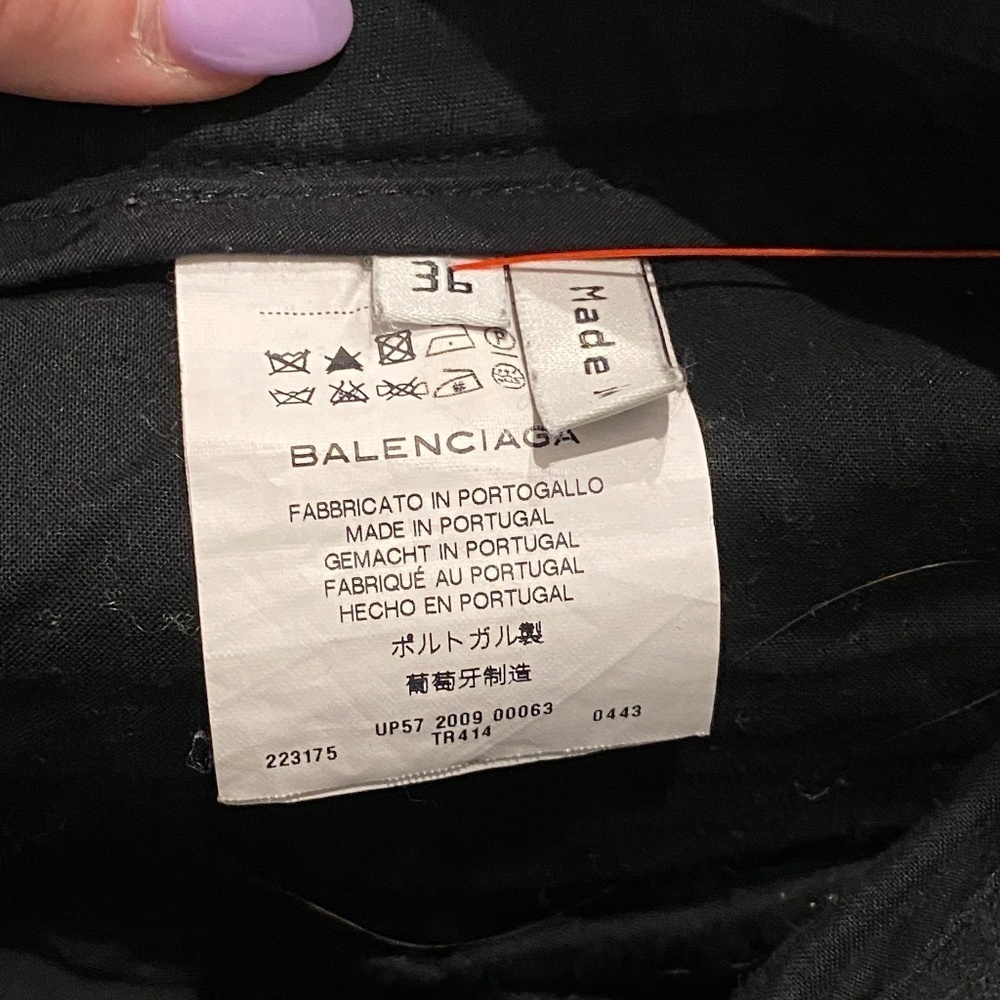 Balenciaga Straight leg pants black 16454 - Picture 7 of 13